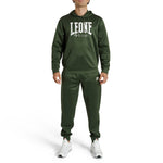 Felpa Leone Logo con cappuccio ABX119 Verde