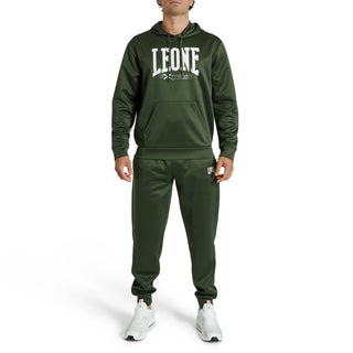 Felpa Leone Logo con cappuccio ABX119 Verde