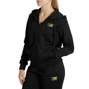 Felpa donna Leone DNA con cappuccio e zip ABX730
