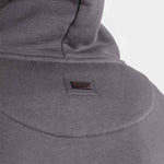 Felpa Boxraw We Don't Play Boxing oversize con cappuccio Grigio-rosa