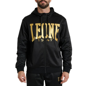 Felpa Leone DNA con cappuccio ABX721 Nero