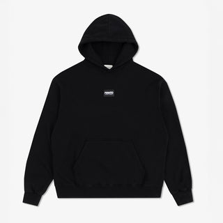 Felpa Manto Label 25 Oversize con cappuccio Nero