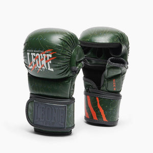 Guanti MMA Leone Primal Instinct Training GP116 con pollice Verde-Combat Arena