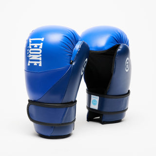 Guanti da Point Fighting Leone WAKO GN600 Blu-Combat Arena