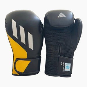 Guantoni Adidas Speed Tilt 200 WAKO 10 Oz Nero-giallo-bianco