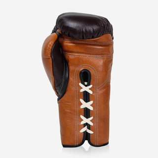 Guantoni Di Nardo con lacci 14 Oz Borgona-cognac-Combat Arena
