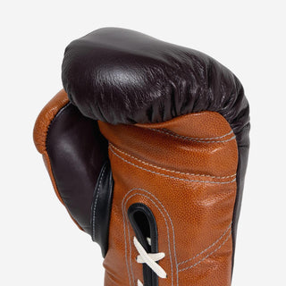 Guantoni Di Nardo con lacci 14 Oz Borgona-cognac-Combat Arena