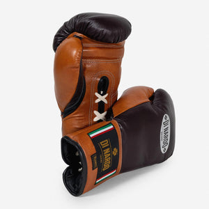 Guantoni Di Nardo con lacci 14 Oz Borgona-cognac-Combat Arena