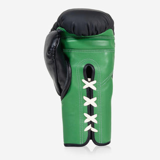 Guantoni Di Nardo con lacci 14 Oz Nero-verde-Combat Arena