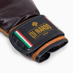 Guantoni Di Nardo con velcro 12 Oz Borgona-cognac-vintage-Combat Arena