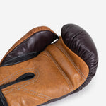 Guantoni Di Nardo con velcro 12 Oz Borgona-cognac-vintage-Combat Arena