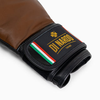 Guantoni Di Nardo con velcro 12 Oz Marrone-nero