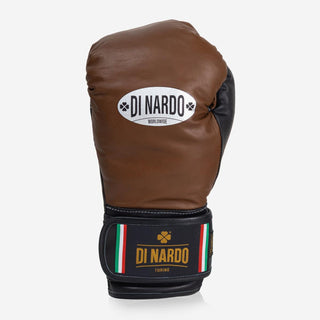 Guantoni Di Nardo con velcro 12 Oz Marrone-nero