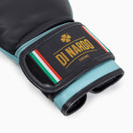 Guantoni Di Nardo con velcro 14 Oz Nero-acqua