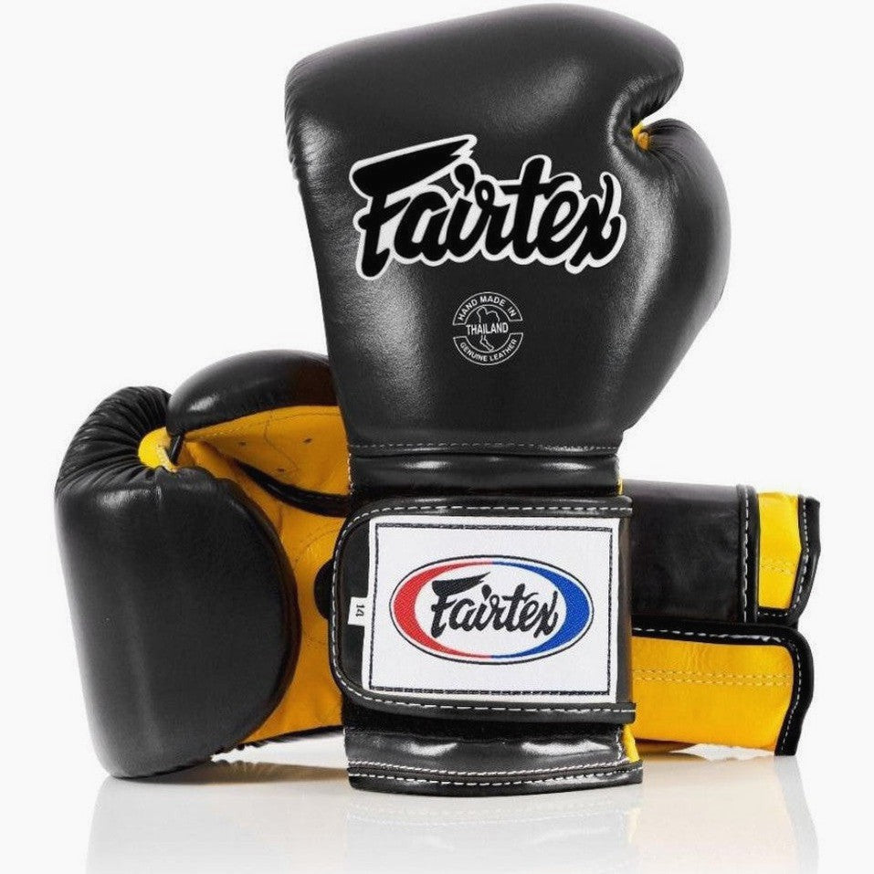 Guantoni Fairtex Mexican Style BGV9 Nero-giallo