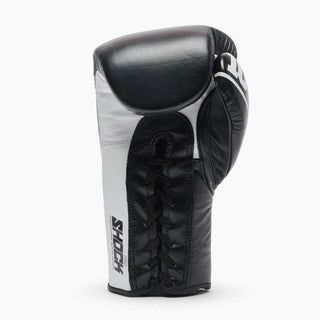 Guantoni Leone Shock Pro con lacci GN057L Nero-Combat Arena