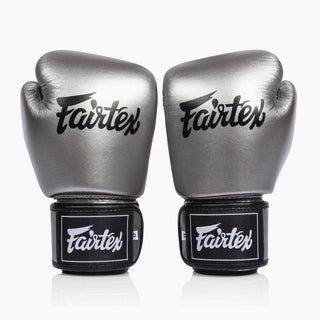 Guantoni Muay Thai Fairtex BGV1C-Plus Gun Metallic-Combat Arena
