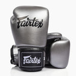 Guantoni Muay Thai Fairtex BGV1C-Plus Gun Metallic-Combat Arena