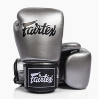 Guantoni Muay Thai Fairtex BGV1C-Plus Gun Metallic-Combat Arena