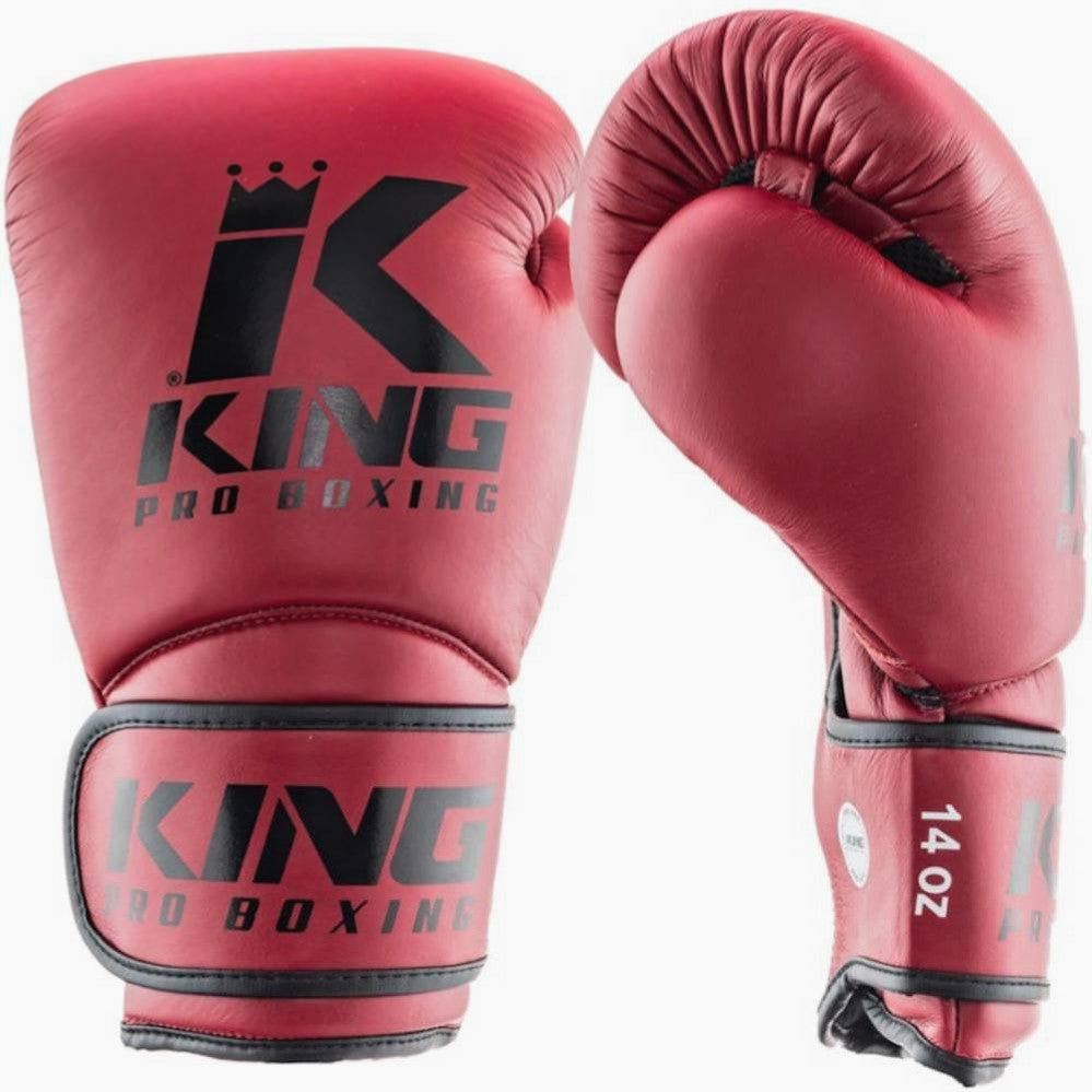 Guantoni Muay Thai King Star 3 Mesh Rosso