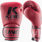 Guantoni Muay Thai King Star 3 Mesh Rosso