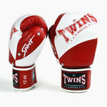 Guantoni Muay Thai Twins Special BGVL10 Bianco-rosso