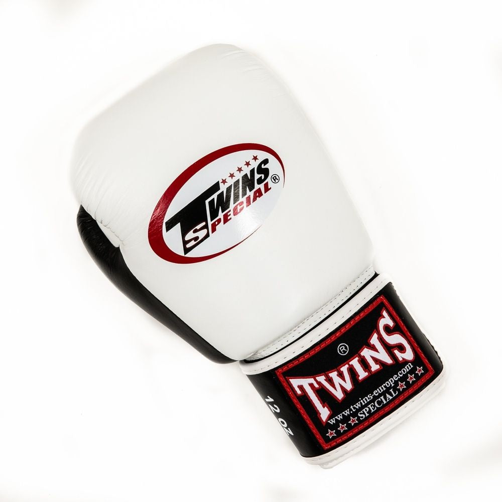 Guantoni Muay Thai Twins Special BGVL3 Bianco-nero