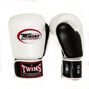 Guantoni Muay Thai Twins Special BGVL3 Bianco-nero