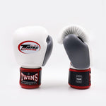 Guantoni Muay Thai Twins Special BGVL3 Nero-bianco-grigio-Combat Arena