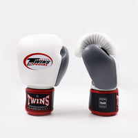 Guantoni Muay Thai Twins Special BGVL3 Nero-bianco-grigio-Combat Arena