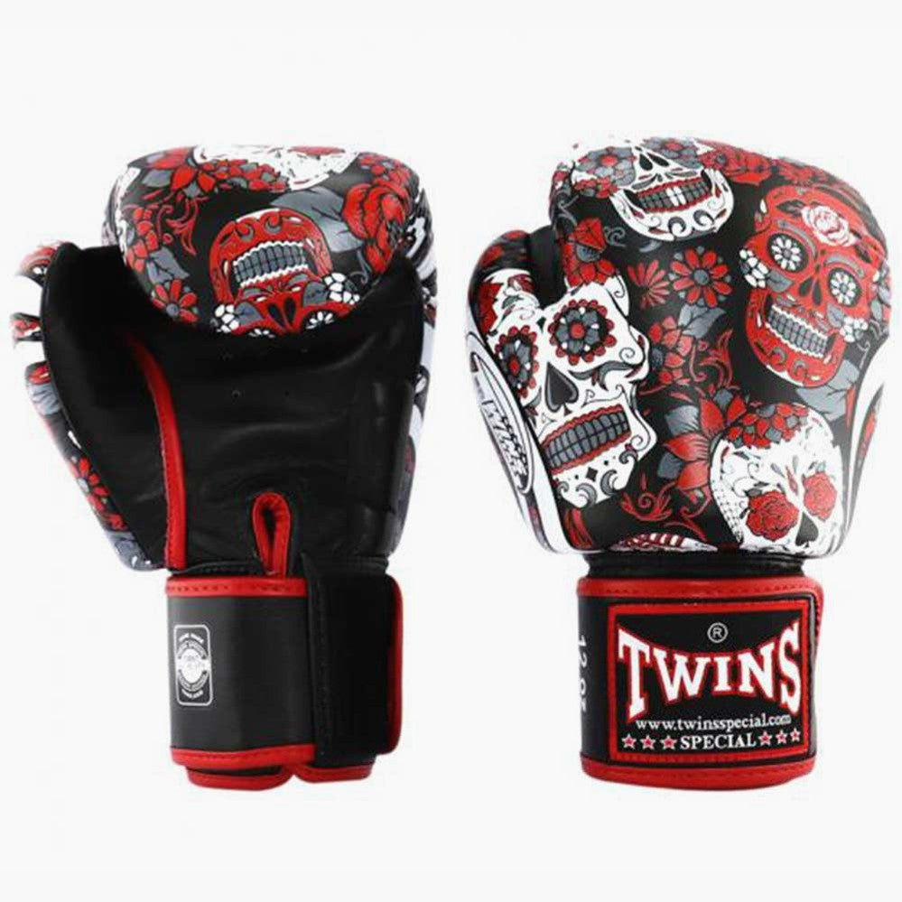 Guantoni Muay Thai Twins Special FBGV53 Skull Red