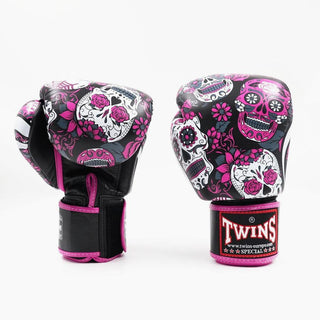 Guantoni Muay Thai Twins Special FBGVL 3 Skull Rosa-Combat Arena