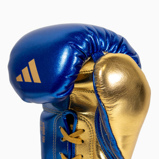 Guantoni Adidas Hybrid 500 Pro con lacci Blu-oro