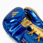 Guantoni Adidas Hybrid 500 Pro con lacci Blu-oro