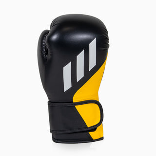 Guantoni Adidas Speed Tilt 200 WAKO 10 Oz Nero-giallo-bianco
