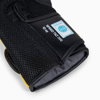 Guantoni Adidas Speed Tilt 200 WAKO 10 Oz Nero-giallo-bianco