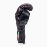 Guantoni Di Nardo con lacci Borgogna-Nero 14 oz