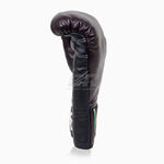 Guantoni Di Nardo con lacci Borgogna-Nero 14 oz
