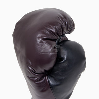 Guantoni Di Nardo con lacci Borgogna-Nero 14 oz