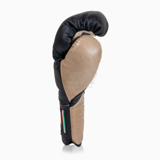 Guantoni Di Nardo con lacci Nero-Beige 12 oz
