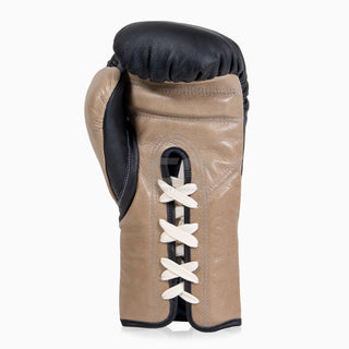 Guantoni Di Nardo con lacci Nero-Beige 12 oz