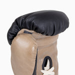 Guantoni Di Nardo con lacci Nero-Beige 12 oz