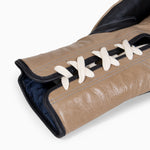 Guantoni Di Nardo con lacci Nero-Beige 12 oz
