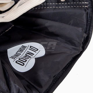 Guantoni Di Nardo con lacci Nero-Marrone 16 oz