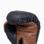 Guantoni Di Nardo con lacci Nero-Marrone 16 oz