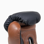 Guantoni Di Nardo con lacci Nero-Marrone 16 oz