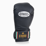 Guantoni Di Nardo con velcro 12 Oz Nero-argento scuro