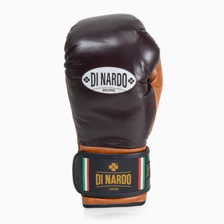 Guantoni Di Nardo con velcro 14 Oz Borgogna-cognac-Combat Arena