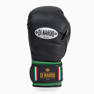 Guantoni Di Nardo con velcro 14 Oz Nero-verde-Combat Arena