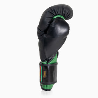 Guantoni Di Nardo con velcro 14 Oz Nero-verde-Combat Arena